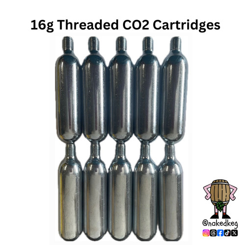 Co2 gas cartridge 16g threaded - 16g,