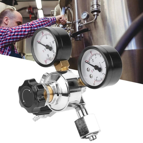 Co2 regulator dual gauge - regulator, keg